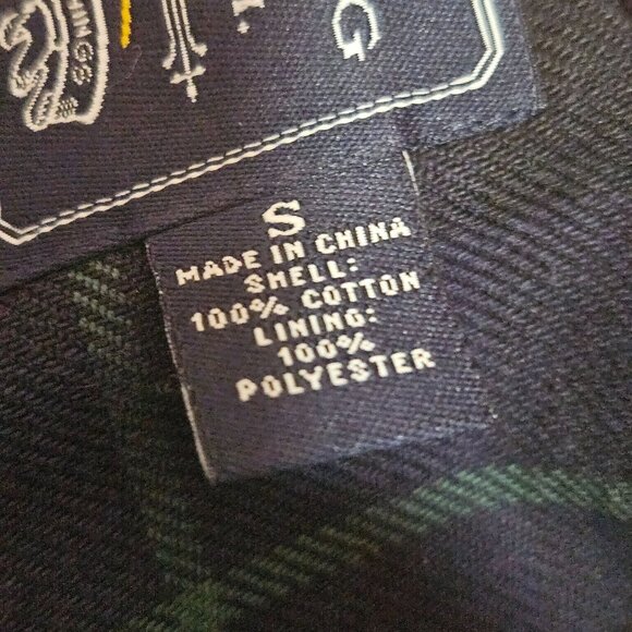 Woman's American Living preppy plaid academia button up long sleeve overcoat S - Picture 10 of 13